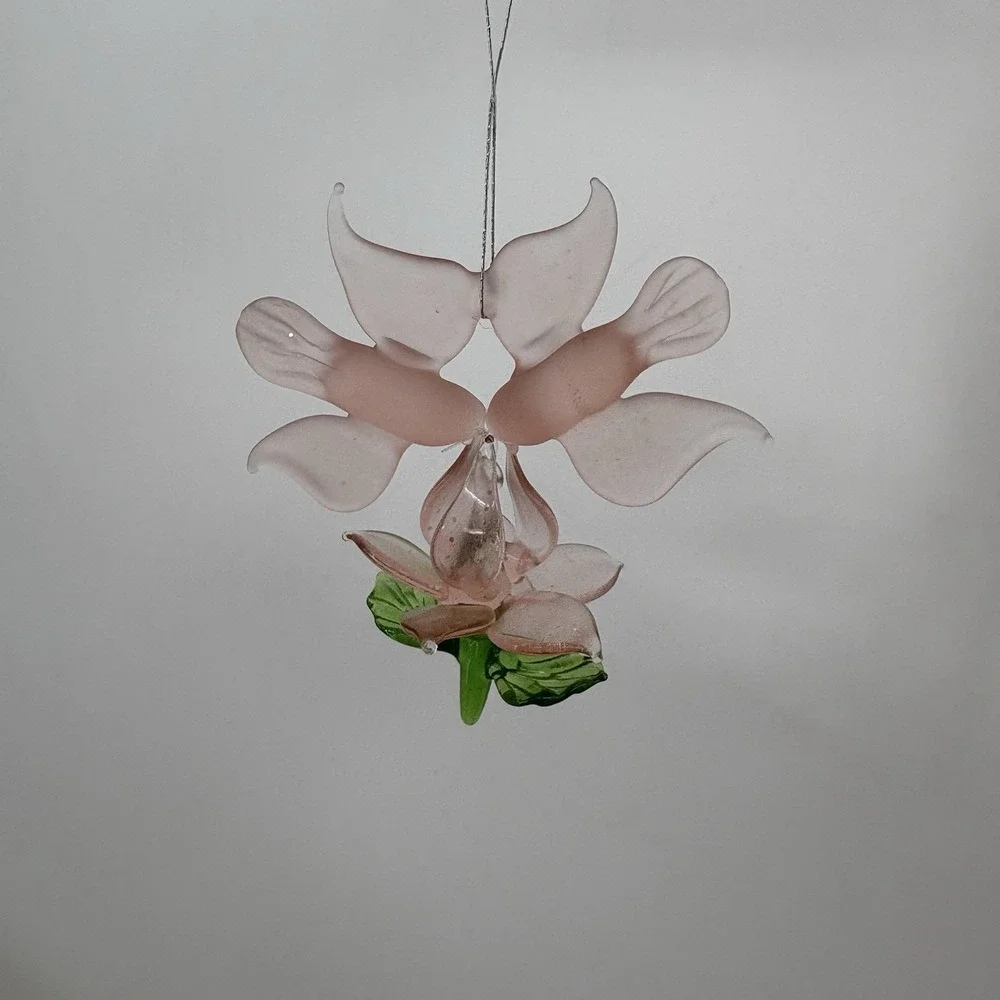 Vintage Ornament Lot Glass‎ Hummingbird Angle Icicle 4pc